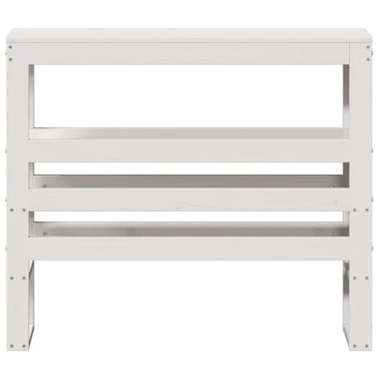 vidaXL Headboard with Shelves White 90 cm Solid Wood Pine