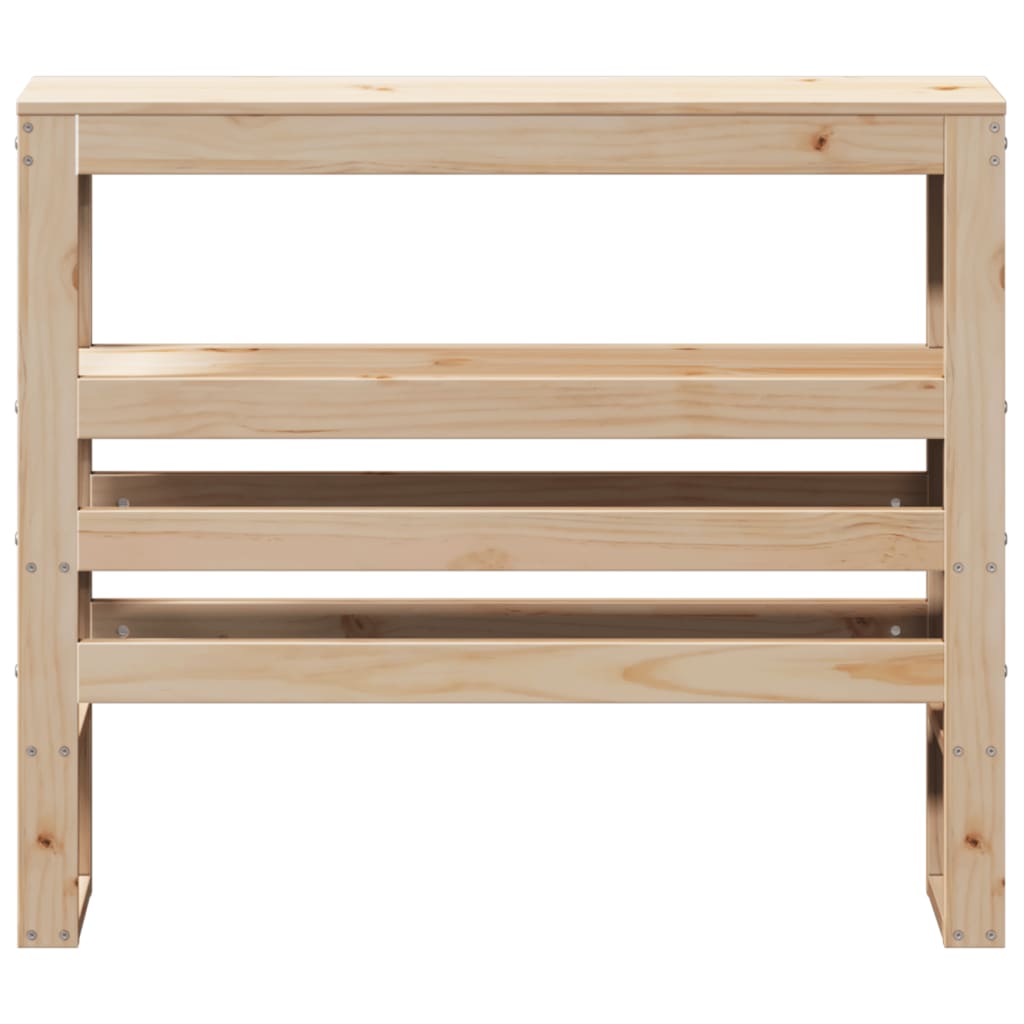 vidaXL Headboard with Shelves 75 cm Solid Wood Pine