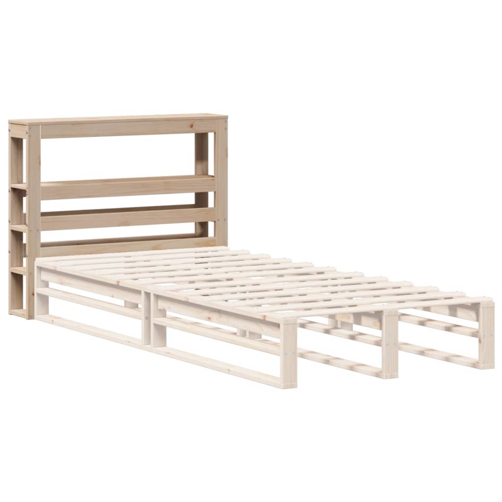 vidaXL Headboard with Shelves 75 cm Solid Wood Pine