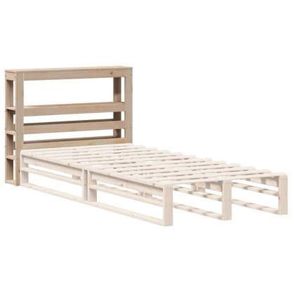 vidaXL Headboard with Shelves 75 cm Solid Wood Pine