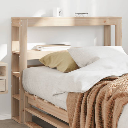 vidaXL Headboard with Shelves 75 cm Solid Wood Pine
