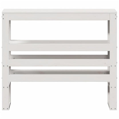 vidaXL Headboard with Shelves White 75 cm Solid Wood Pine