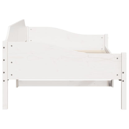 vidaXL Bed Frame without Mattress White 80x200 cm Solid Wood Pine
