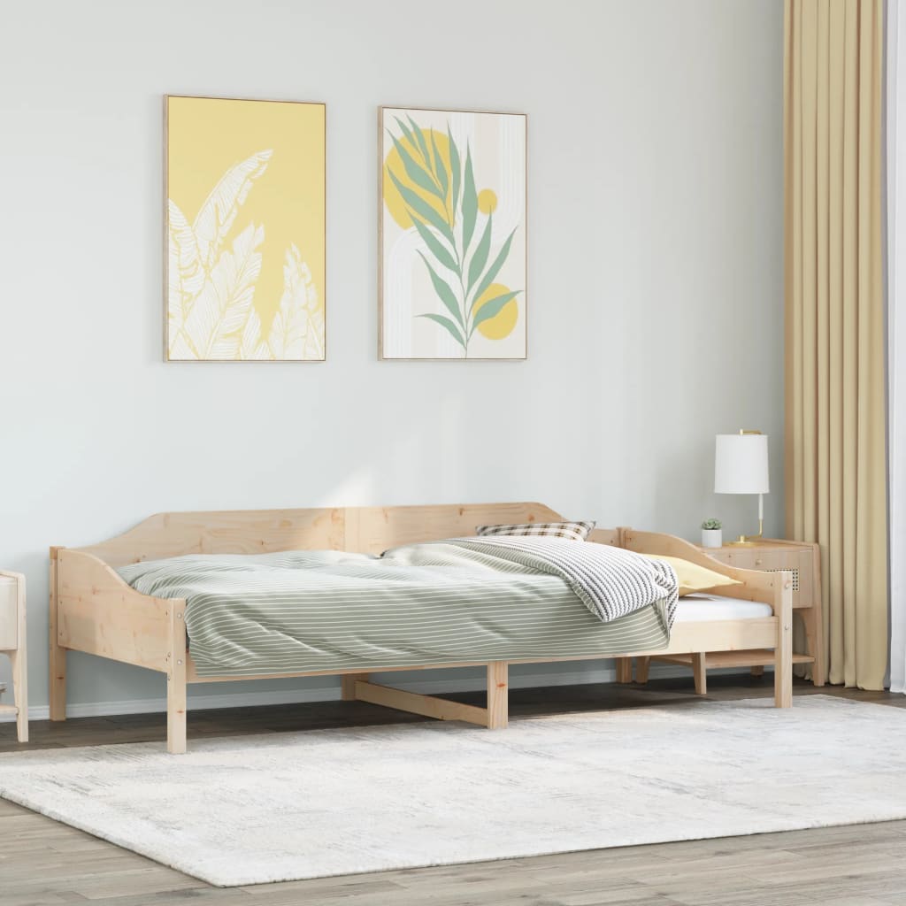 vidaXL Bed Frame without Mattress 90x200 cm Solid Wood Pine