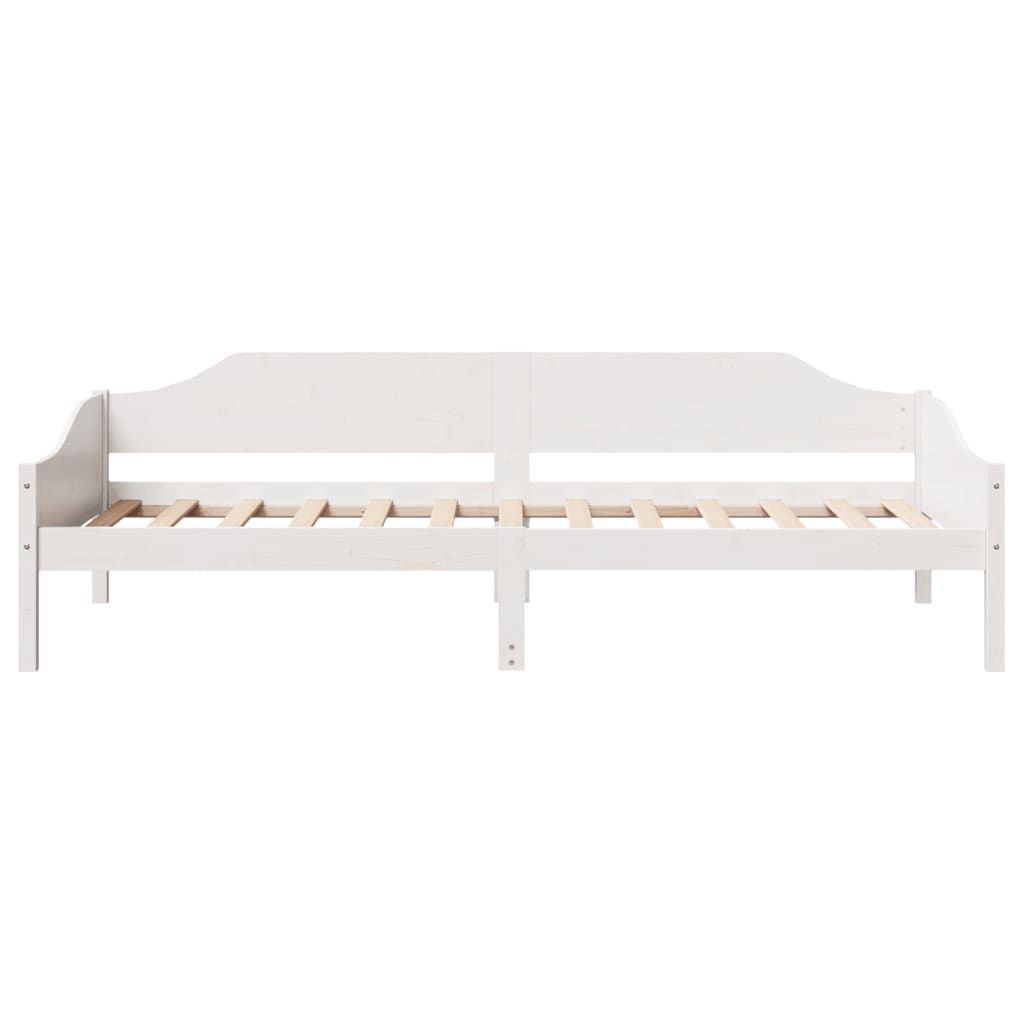 vidaXL Bed Frame without Mattress White 90x200 cm Solid Wood Pine