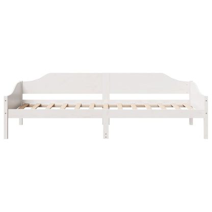 vidaXL Bed Frame without Mattress White 90x200 cm Solid Wood Pine