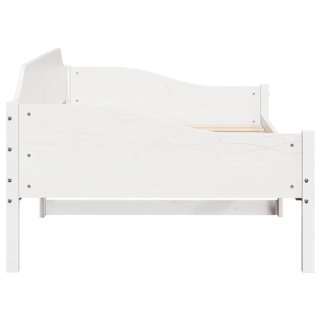 vidaXL Bed Frame without Mattress White 90x200 cm Solid Wood Pine