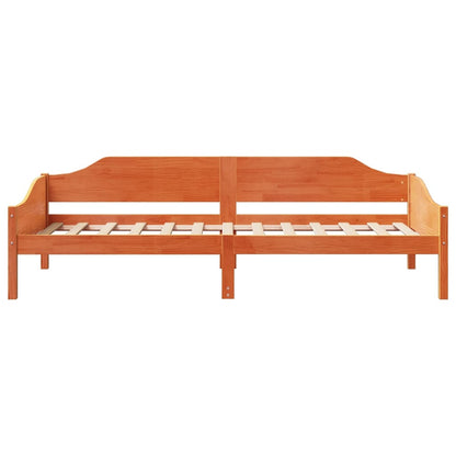 vidaXL Bed Frame without Mattress Wax Brown 90x190 cm Single Solid Wood Pine