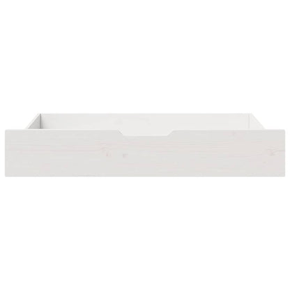 vidaXL Under-Bed Drawers 2 pcs White 95x55x17 cm Solid Wood Pine