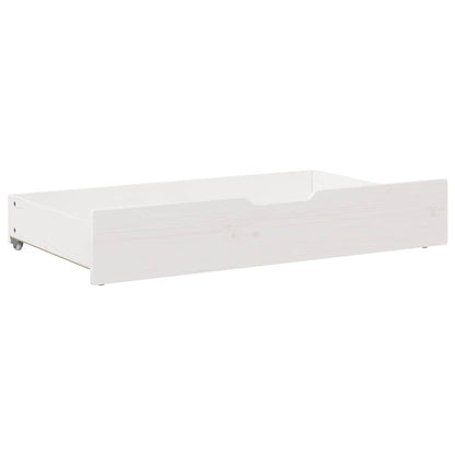 vidaXL Under-Bed Drawers 2 pcs White 95x55x17 cm Solid Wood Pine
