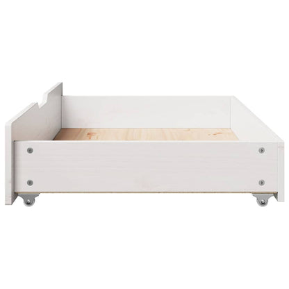 vidaXL Under-Bed Drawers 2 pcs White 95x55x17 cm Solid Wood Pine