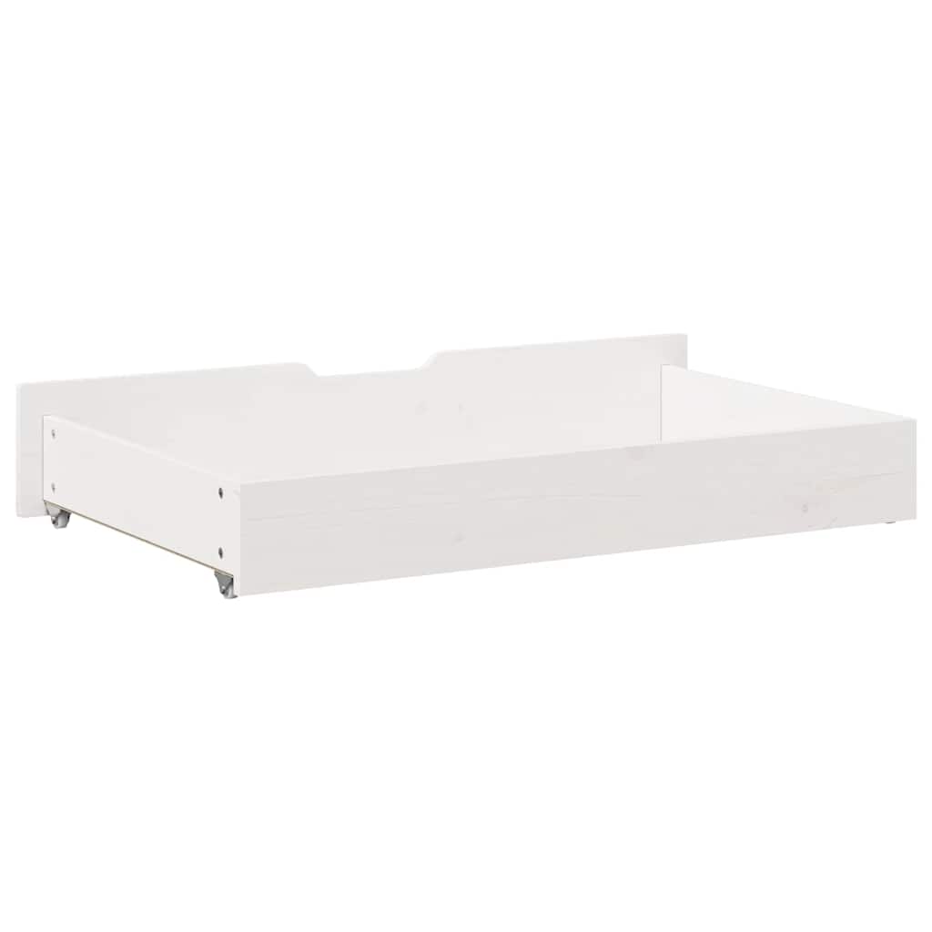 vidaXL Under-Bed Drawers 2 pcs White 95x55x17 cm Solid Wood Pine