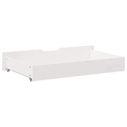 vidaXL Under-Bed Drawers 2 pcs White 95x55x17 cm Solid Wood Pine