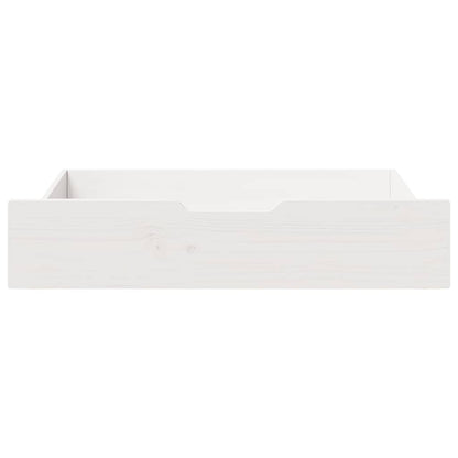 vidaXL Under-Bed Drawers 2 pcs White 85x55x17 cm Solid Wood Pine
