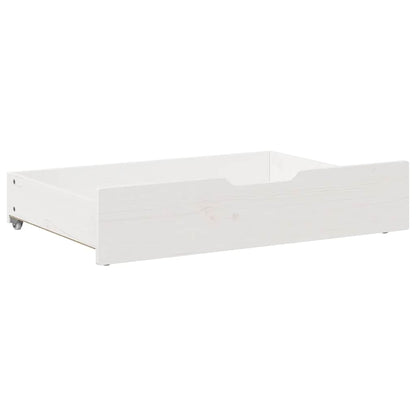 vidaXL Under-Bed Drawers 2 pcs White 85x55x17 cm Solid Wood Pine