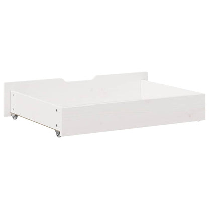 vidaXL Under-Bed Drawers 2 pcs White 85x55x17 cm Solid Wood Pine