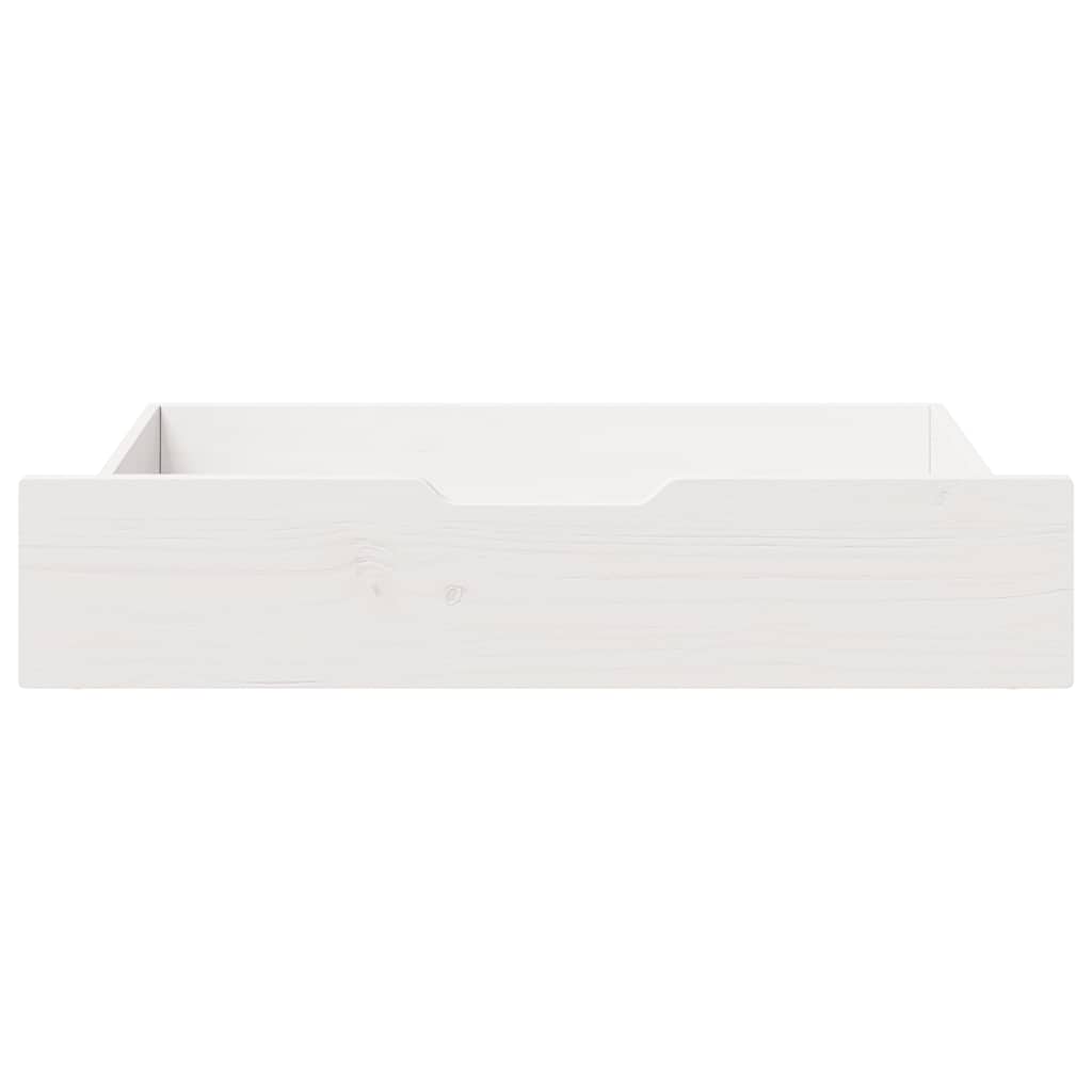 vidaXL Under-Bed Drawers 2 pcs White 80x55x17 cm Solid Wood Pine