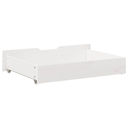 vidaXL Under-Bed Drawers 2 pcs White 80x55x17 cm Solid Wood Pine