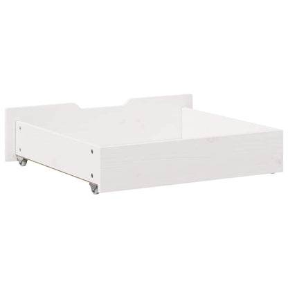 vidaXL Under-Bed Drawers 2 pcs White 65x55x17 cm Solid Wood Pine