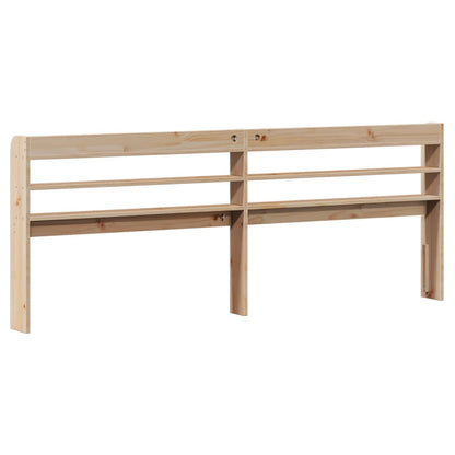 vidaXL Headboard with Shelves 200 cm Solid Wood Pine