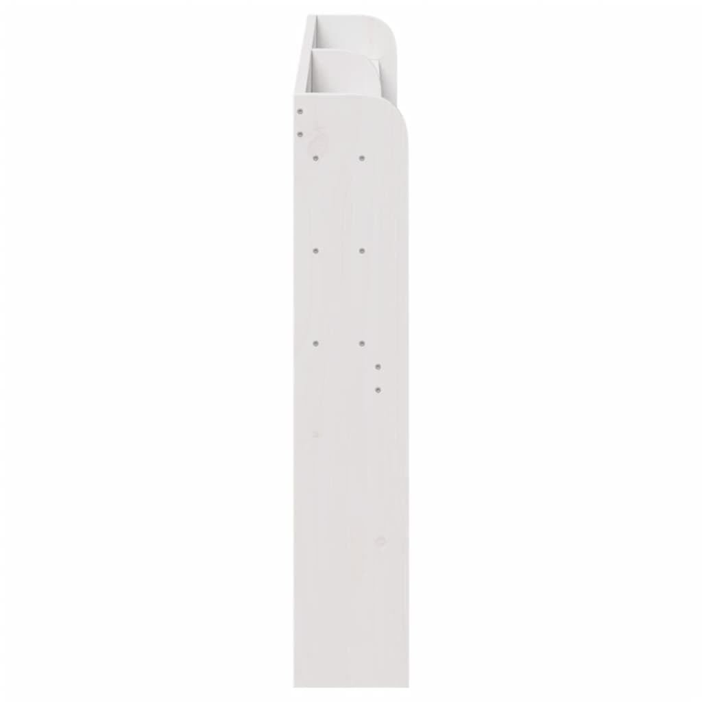 vidaXL Headboard with Shelves White 140 cm Solid Wood Pine