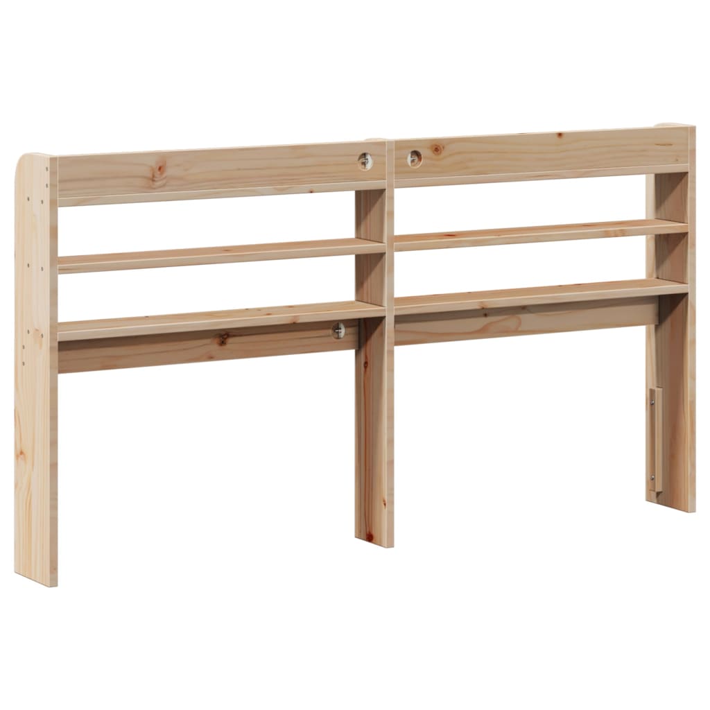 vidaXL Headboard with Shelves 135 cm Solid Wood Pine