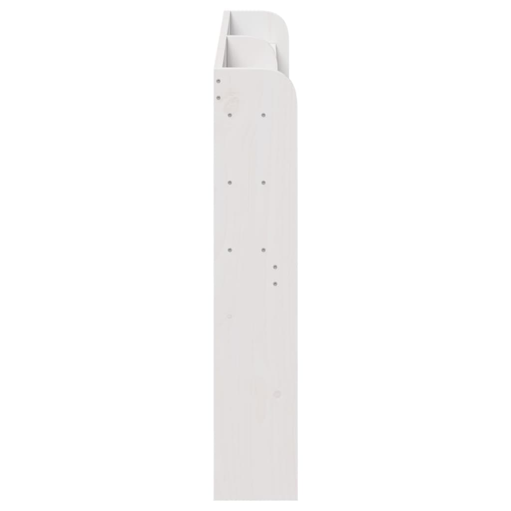 vidaXL Headboard with Shelves White 120 cm Solid Wood Pine