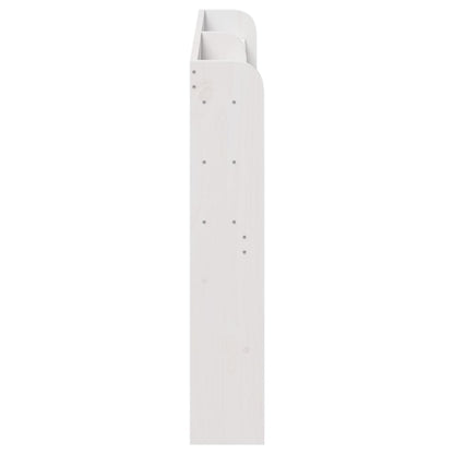 vidaXL Headboard with Shelves White 120 cm Solid Wood Pine