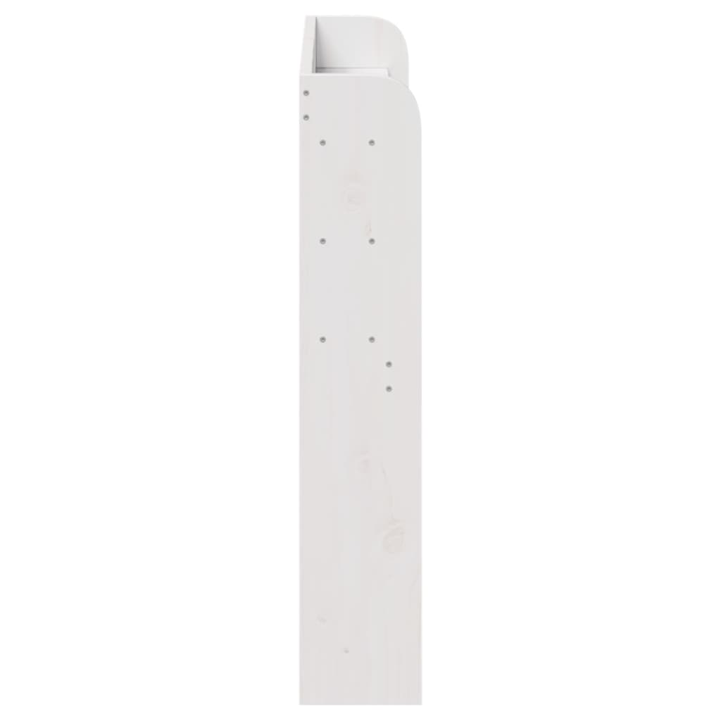 vidaXL Headboard with Shelves White 100 cm Solid Wood Pine