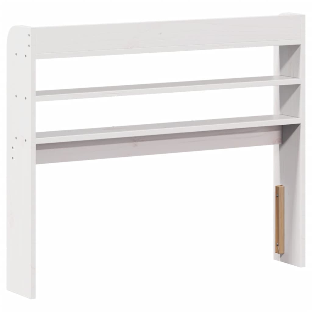 vidaXL Headboard with Shelves White 100 cm Solid Wood Pine