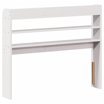 vidaXL Headboard with Shelves White 100 cm Solid Wood Pine
