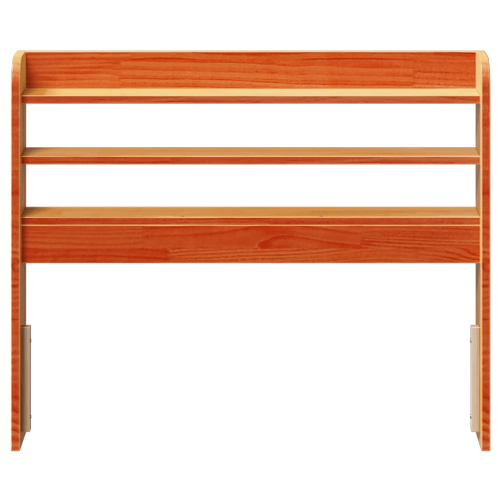 vidaXL Headboard with Shelves Wax Brown 100 cm Solid Wood Pine