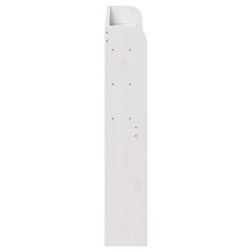 vidaXL Headboard with Shelves White 90 cm Solid Wood Pine