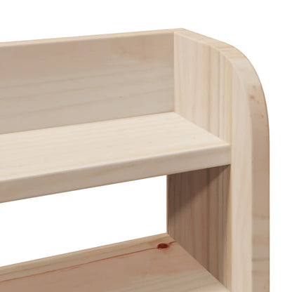 vidaXL Headboard with Shelves 75 cm Solid Wood Pine