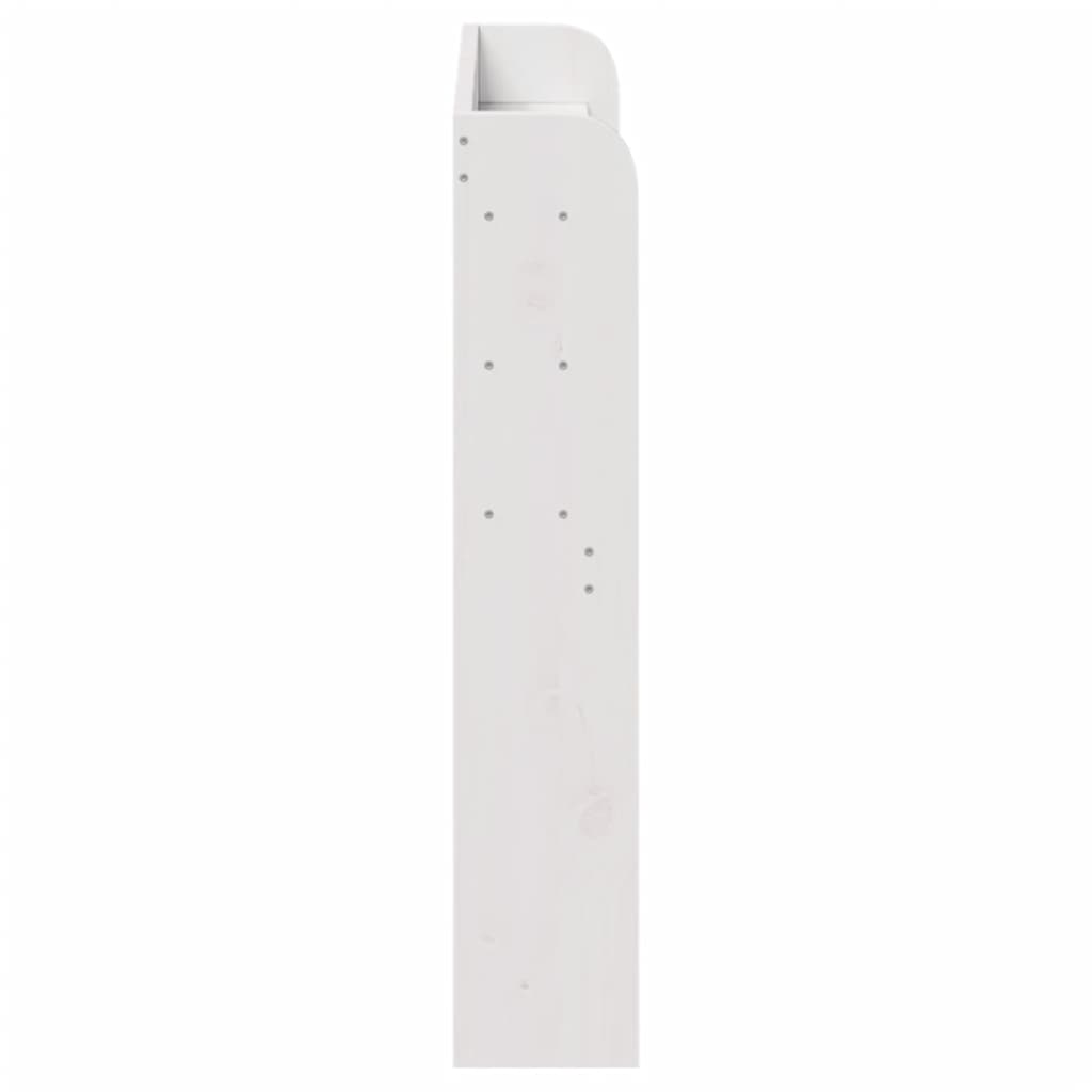vidaXL Headboard with Shelves White 75 cm Solid Wood Pine