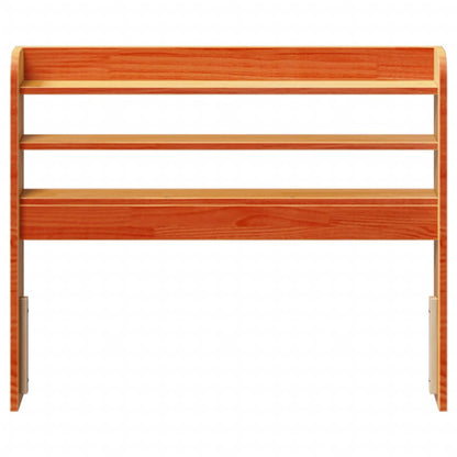 vidaXL Headboard with Shelves Wax Brown 75 cm Solid Wood Pine