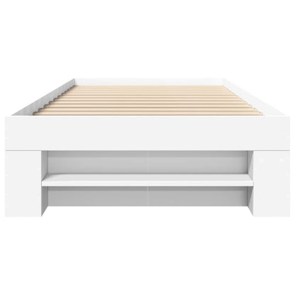 vidaXL Bed Frame without Mattress White 90x200 cm Engineered Wood