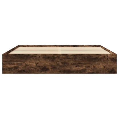 vidaXL Bed Frame | Smoked Oak | Engineered wood | Double | Bed Frame