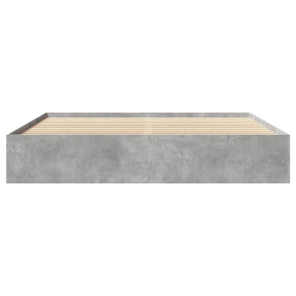 vidaXL Bed Frame | Concrete Grey | Engineered wood | King | Storage | Bed Frame