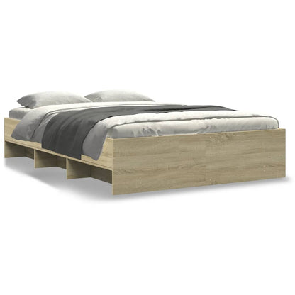 vidaXL Bed Frame without Mattress Sonoma Oak 120x200 cm Engineered Wood