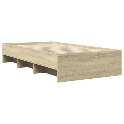 vidaXL Bed Frame | Sonoma Oak | Engineered Wood | Single | Modern Bed Frame