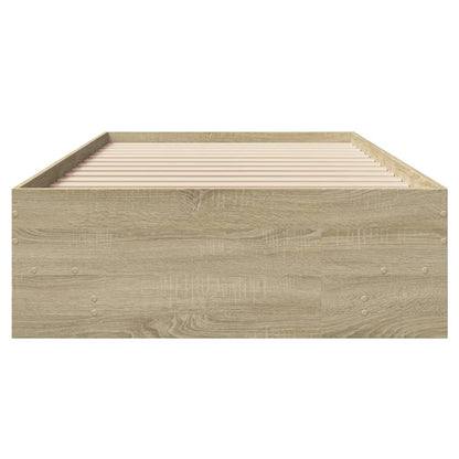 vidaXL Bed Frame | Sonoma Oak | Engineered wood | Single | Modern | Bed Frame