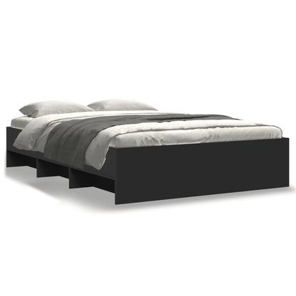 vidaXL Bed Frame | Black | Engineered wood | Small Double | Bed Frame