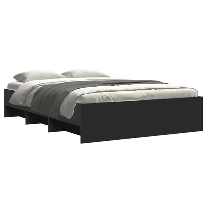 vidaXL Bed Frame | Black | Engineered wood | Small Double | Bed Frame