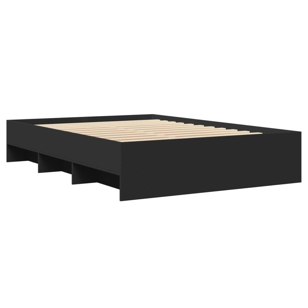 vidaXL Bed Frame | Black | Engineered wood | Small Double | Bed Frame