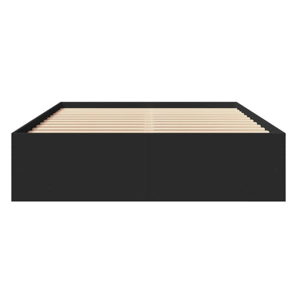 vidaXL Bed Frame | Black | Engineered wood | Small Double | Bed Frame