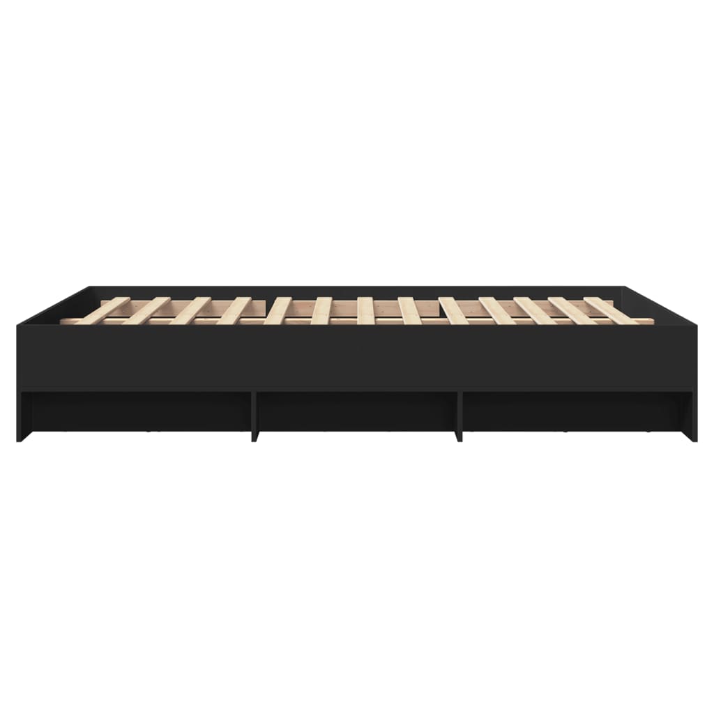 vidaXL Bed Frame | Black | Engineered wood | Small Double | Bed Frame