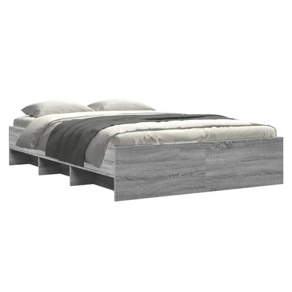 vidaXL Bed Frame | Grey Sonoma | Engineered wood | Small Double | Bed Frame