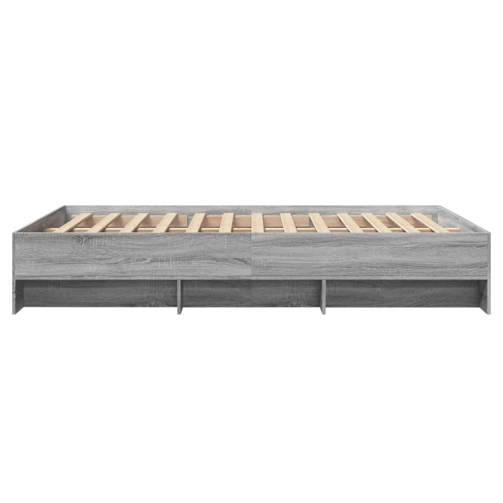 vidaXL Bed Frame | Grey Sonoma | Engineered wood | Small Double | Bed Frame