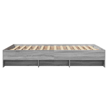 vidaXL Bed Frame | Grey Sonoma | Engineered wood | Small Double | Bed Frame